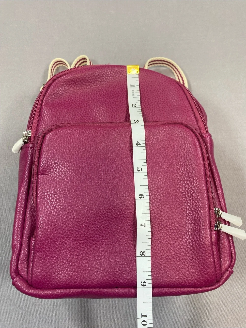 Jewell by Thirty One Mini Pebbled Backpack in Fuchsia